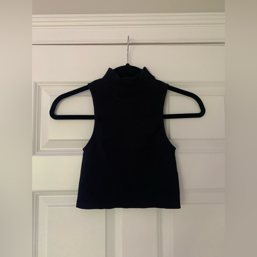 Cropped turtle neck Zara tank top size XS